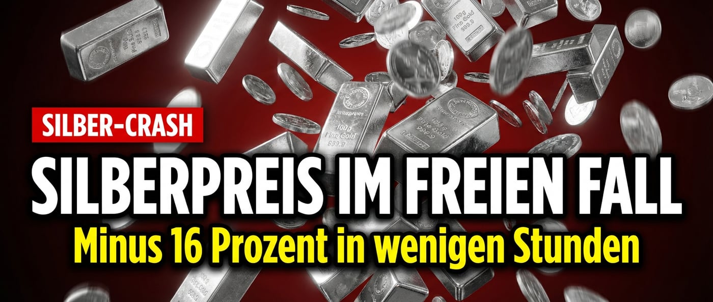 Silberpreis im freien Fall: Historischer Absturz vernichtet Anlegerträume
