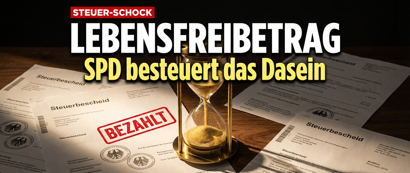 SPD erfindet den „Lebensfreibetrag" – Wenn das bloße Existieren zur Steuerschuld wird