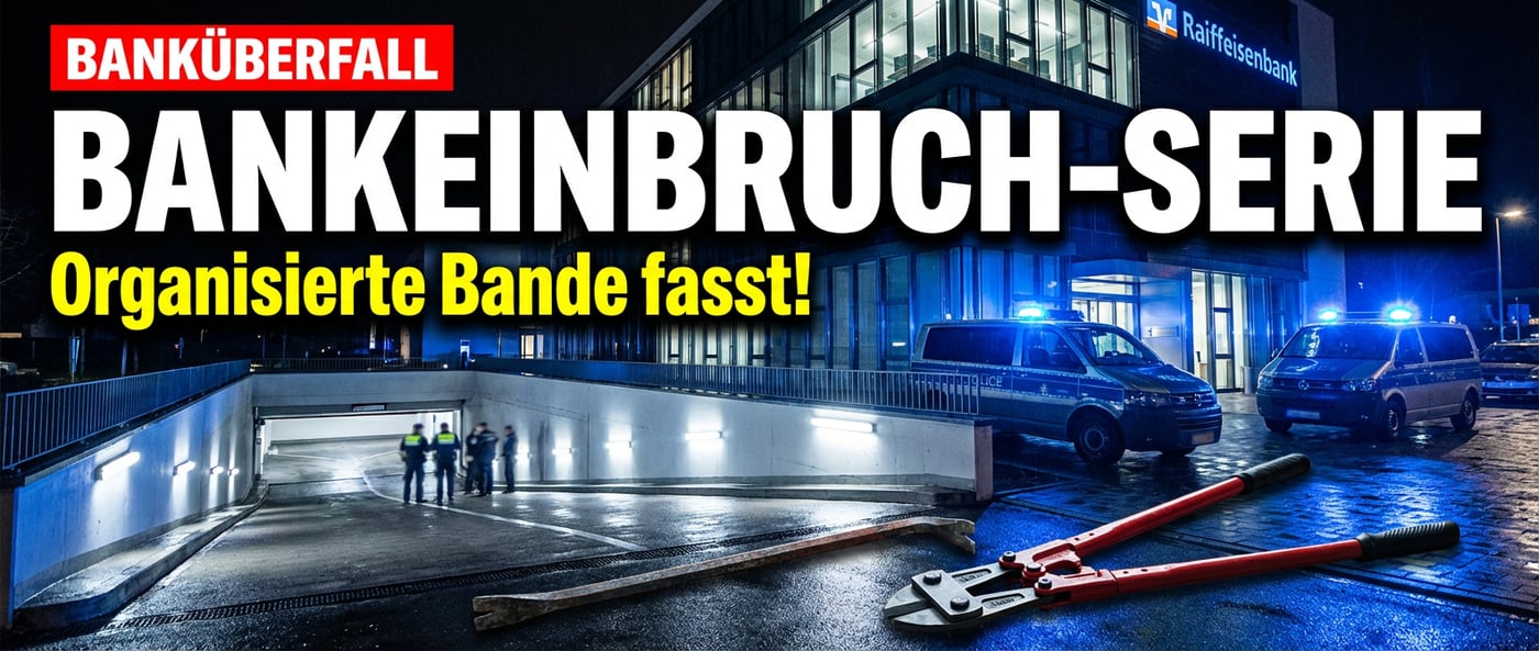 Spektakuläre Bankeinbrüche in Bayern: Steckt eine organisierte Bande dahinter?
