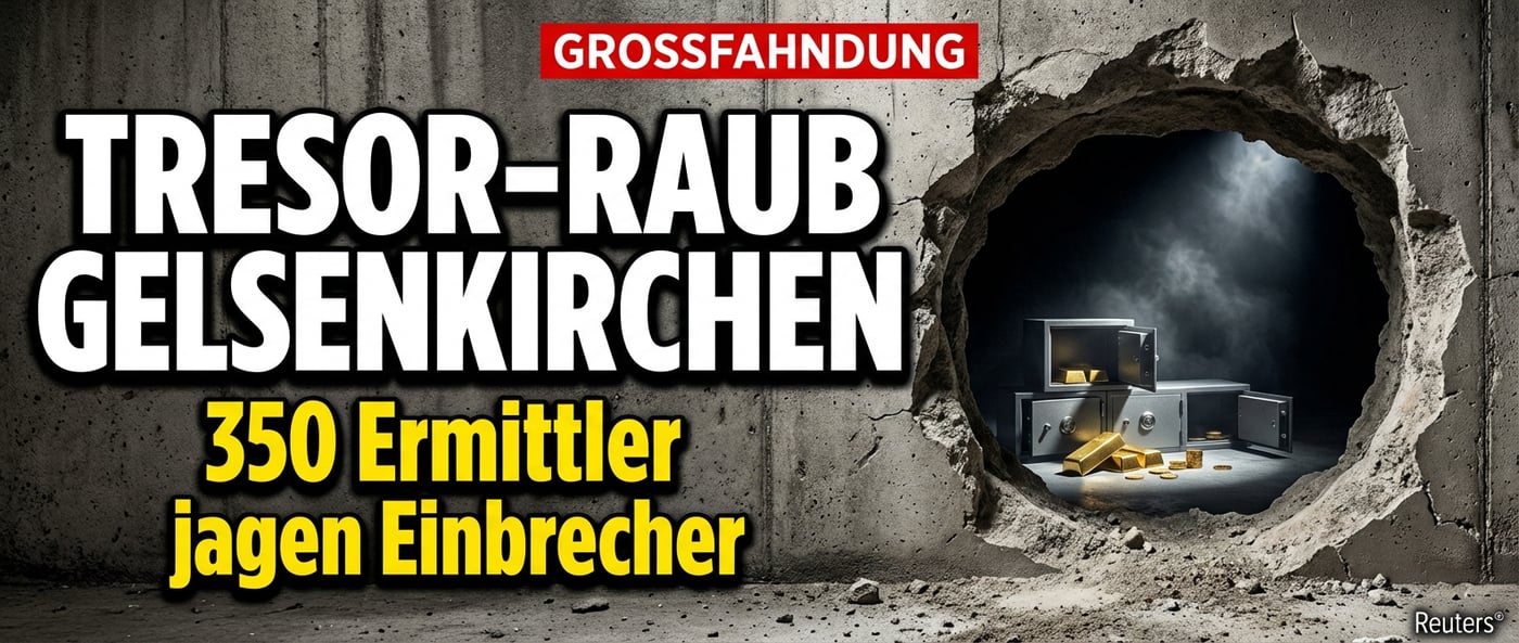 Spektakulärer Sparkassen-Einbruch: 350 Ermittler jagen die Tresor-Knacker von Gelsenkirchen