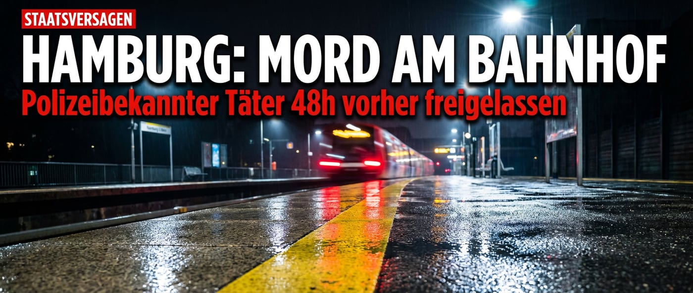 Staatsversagen mit tödlichen Folgen: Polizeibekannter Südsudanese tötet 18-Jährige an Hamburger U-Bahnhof