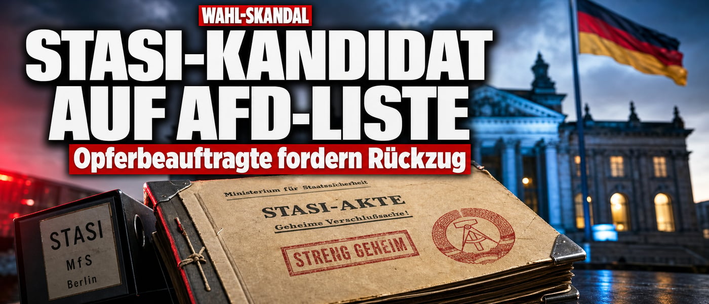 Stasi-Offizier auf AfD-Liste: Opferbeauftragte fordern Rückzug