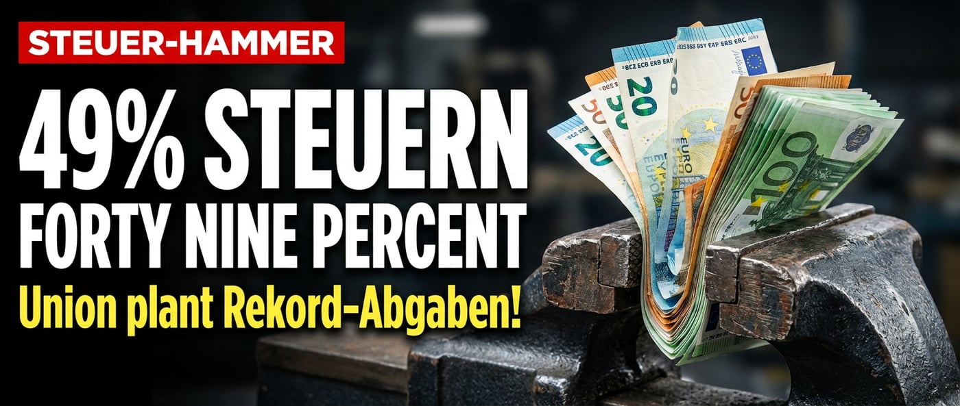 Steuererhöhung durch die Hintertür: Unions-Finanzpolitiker liebäugeln mit 49-Prozent-Spitzensteuersatz