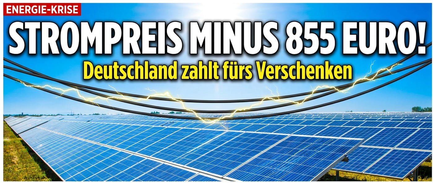 Stromchaos im Mai: Wenn Sonnenenergie zur Belastung wird und Deutschland für seinen Strom auch noch zahlt