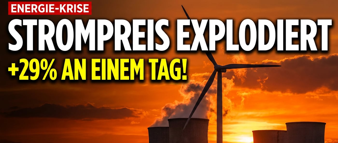 Strompreis explodiert um 29 Prozent: Wenn der Wind nicht weht, zeigt die Energiewende ihr wahres Gesicht