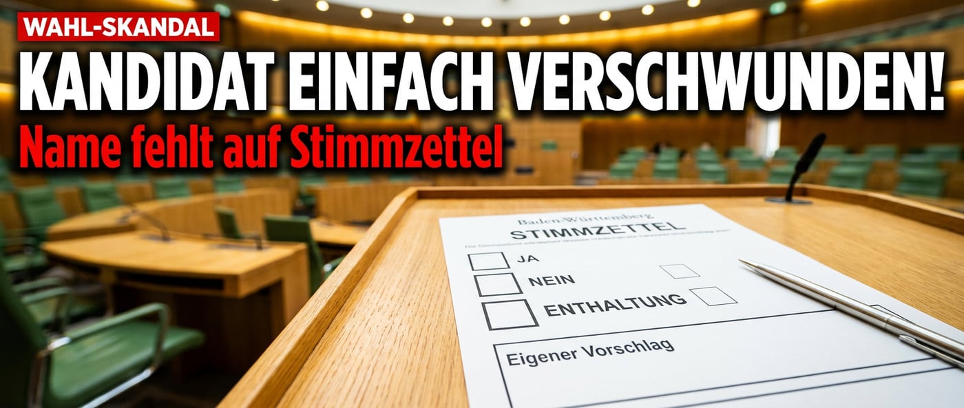 Stuttgarter Stimmzettel-Affäre: AfD-Kandidat verschwindet einfach vom Wahlschein