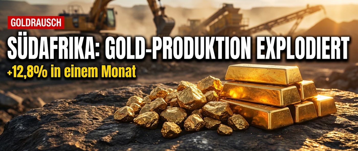 Südafrikas Goldförderung legt kräftig zu – ein Signal, das Anleger aufhorchen lassen sollte