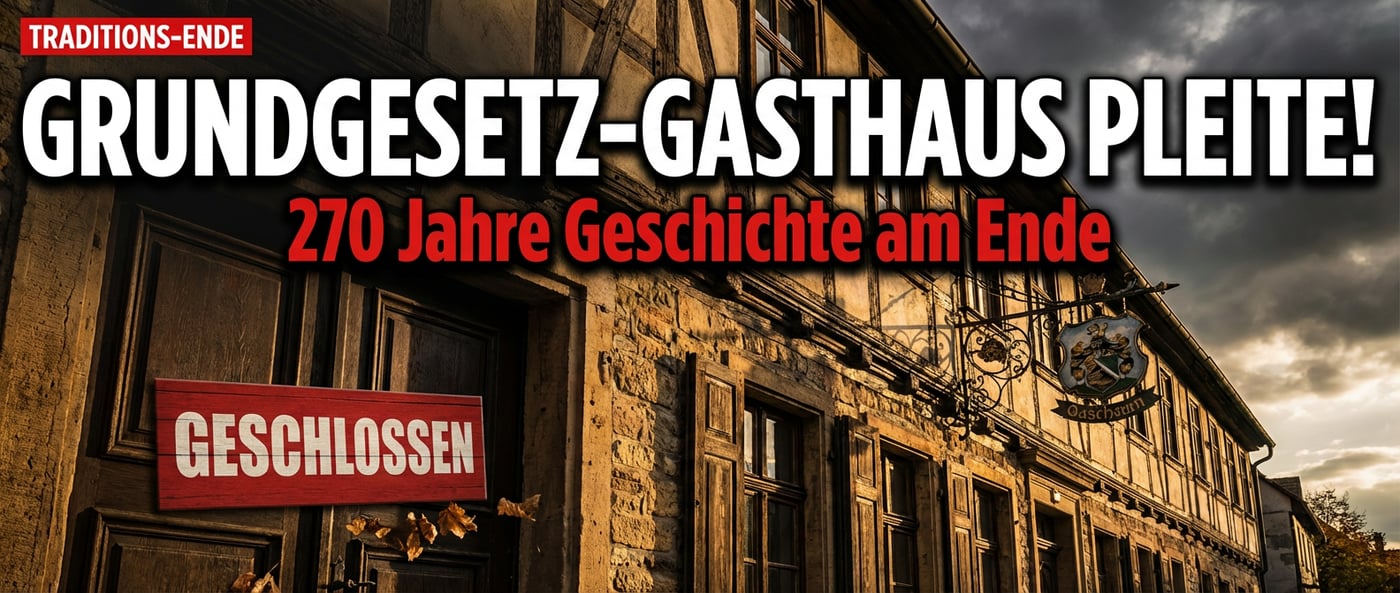 Symbolischer Niedergang: Historischer Gasthof, in dem das Grundgesetz entstand, meldet Insolvenz an