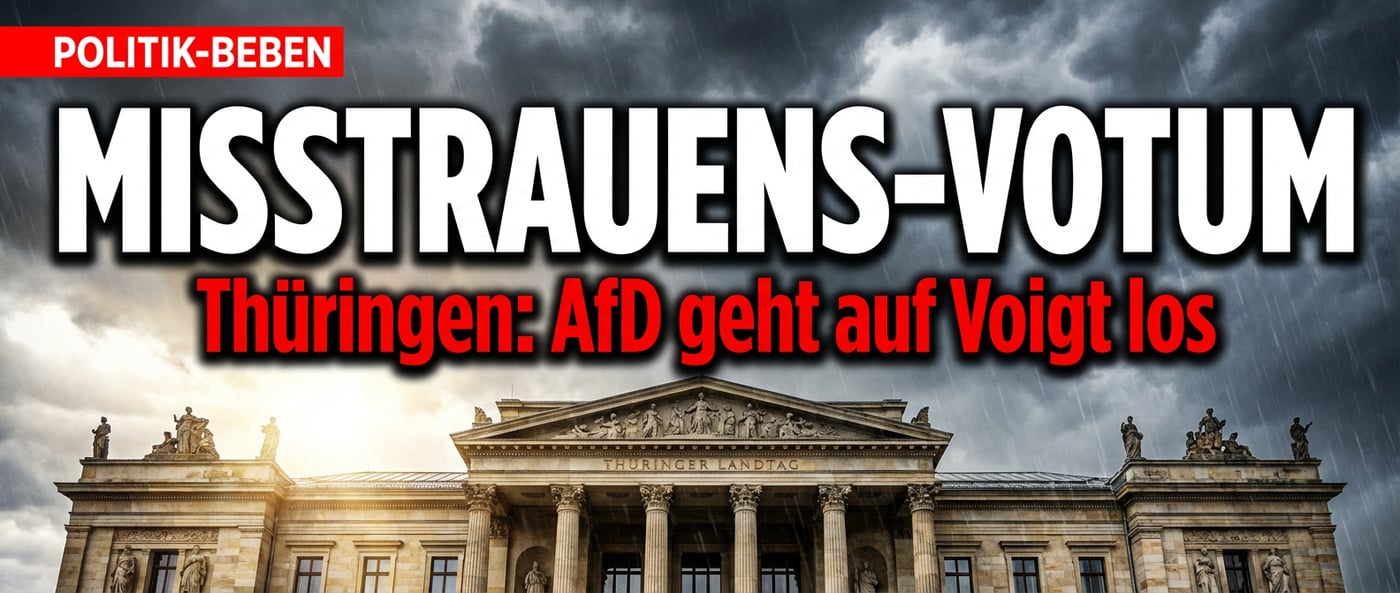 Thüringen: AfD bringt Misstrauensvotum gegen angeschlagenen Ministerpräsidenten Voigt auf den Weg