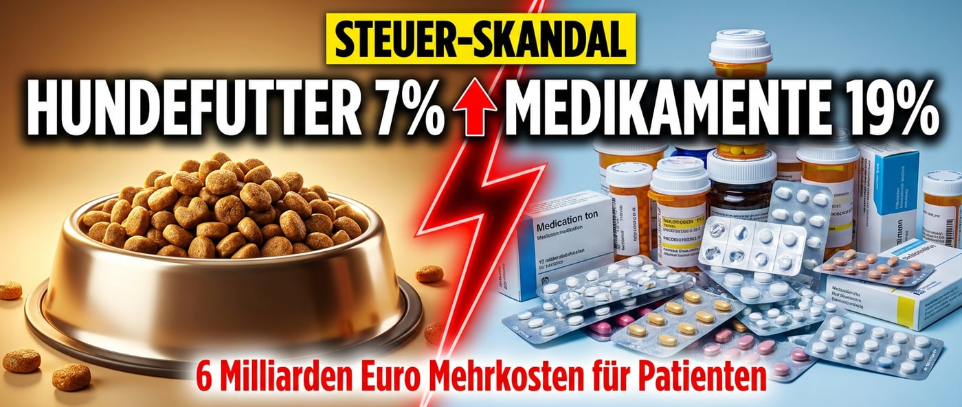 Tierfutter wichtiger als Medikamente: GKV-Chef entlarvt die grotesken Prioritäten deutscher Gesundheitspolitik
