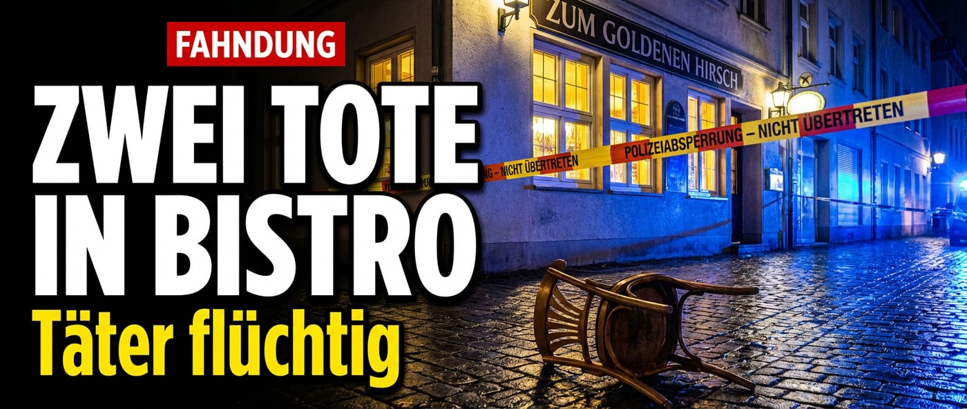 Tödliche Schüsse in südhessischem Bistro: Zwei Menschen kaltblütig ermordet