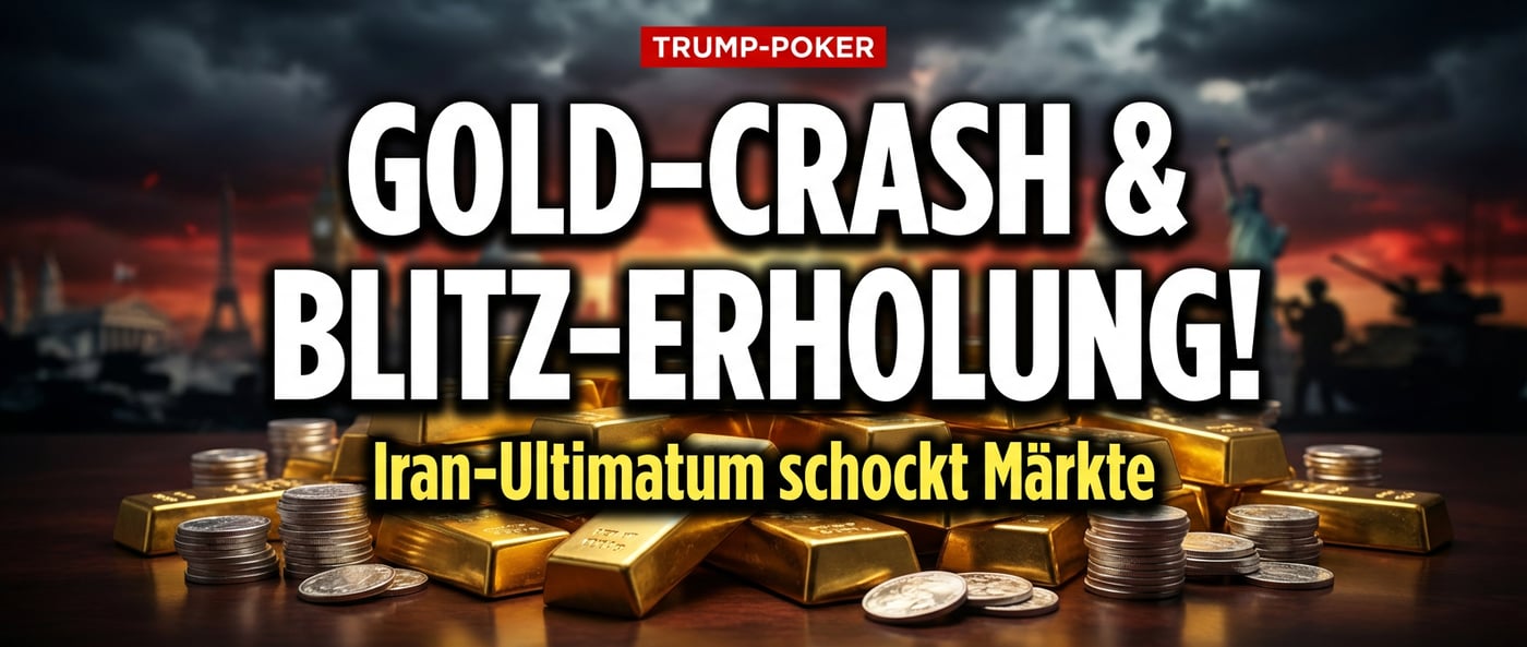 Trumps Iran-Poker: Edelmetalle erholen sich nach dramatischem Intraday-Crash
