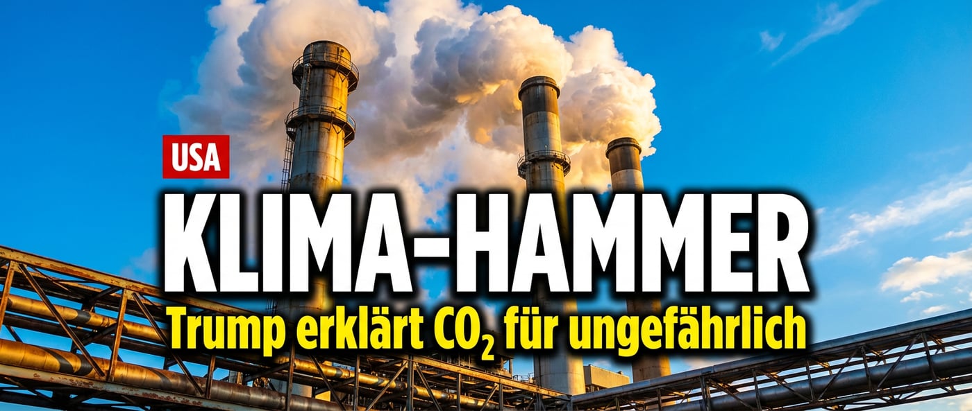 Trumps Klimahammer: Treibhausgase per Dekret für ungefährlich erklärt