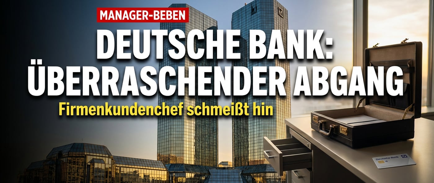 Überraschender Abgang bei der Deutschen Bank: Firmenkundenchef wirft das Handtuch