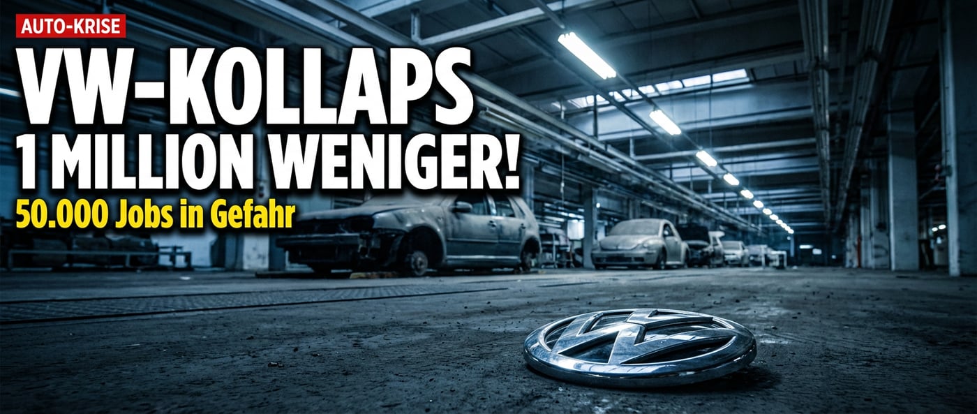 Volkswagen vor dem Kahlschlag: Eine Million Fahrzeuge weniger – der Niedergang einer deutschen Ikone