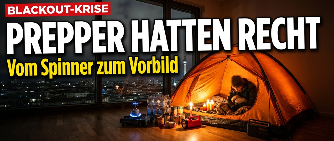 Vom Spinner zum Vorbild: Wie der Berliner Blackout die Prepper-Bewegung rehabilitiert