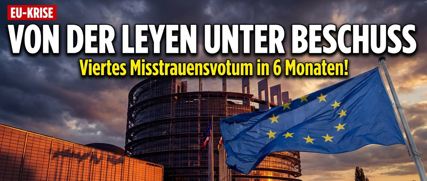 Von der Leyen im Dauerfeuer: Viertes Misstrauensvotum in nur sechs Monaten
