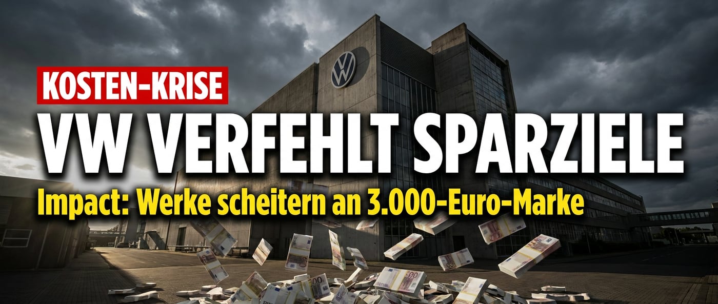 VW in der Kostenfalle: Deutsche Werke verfehlen erneut die Sparvorgaben