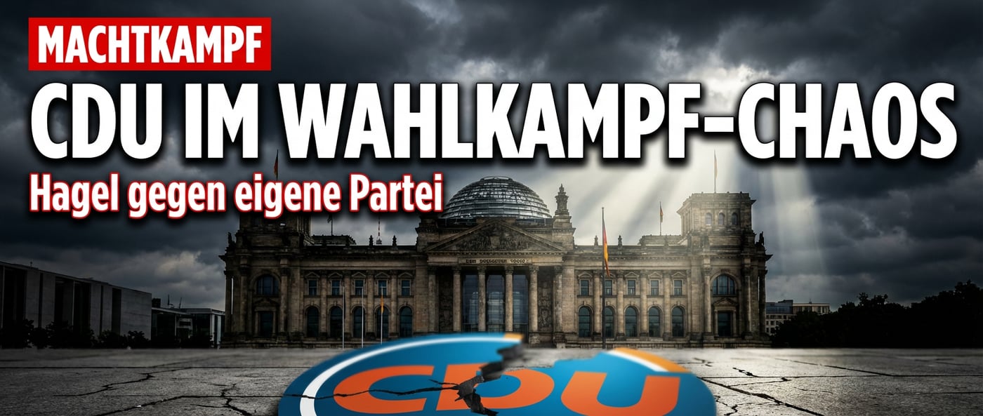 Wahlkampf-Chaos: CDU-Spitzenkandidat Hagel geht auf Distanz zu eigener Partei