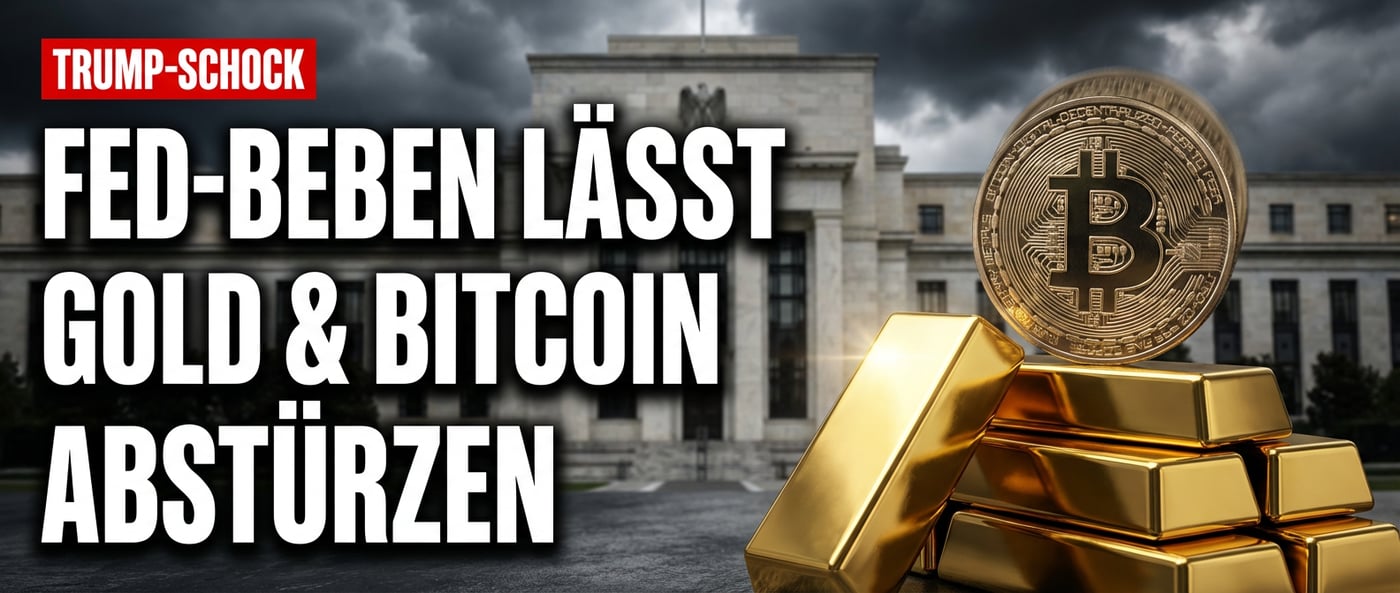 Warsh als neuer Fed-Chef: Trump-Entscheidung lässt Bitcoin und Gold abstürzen