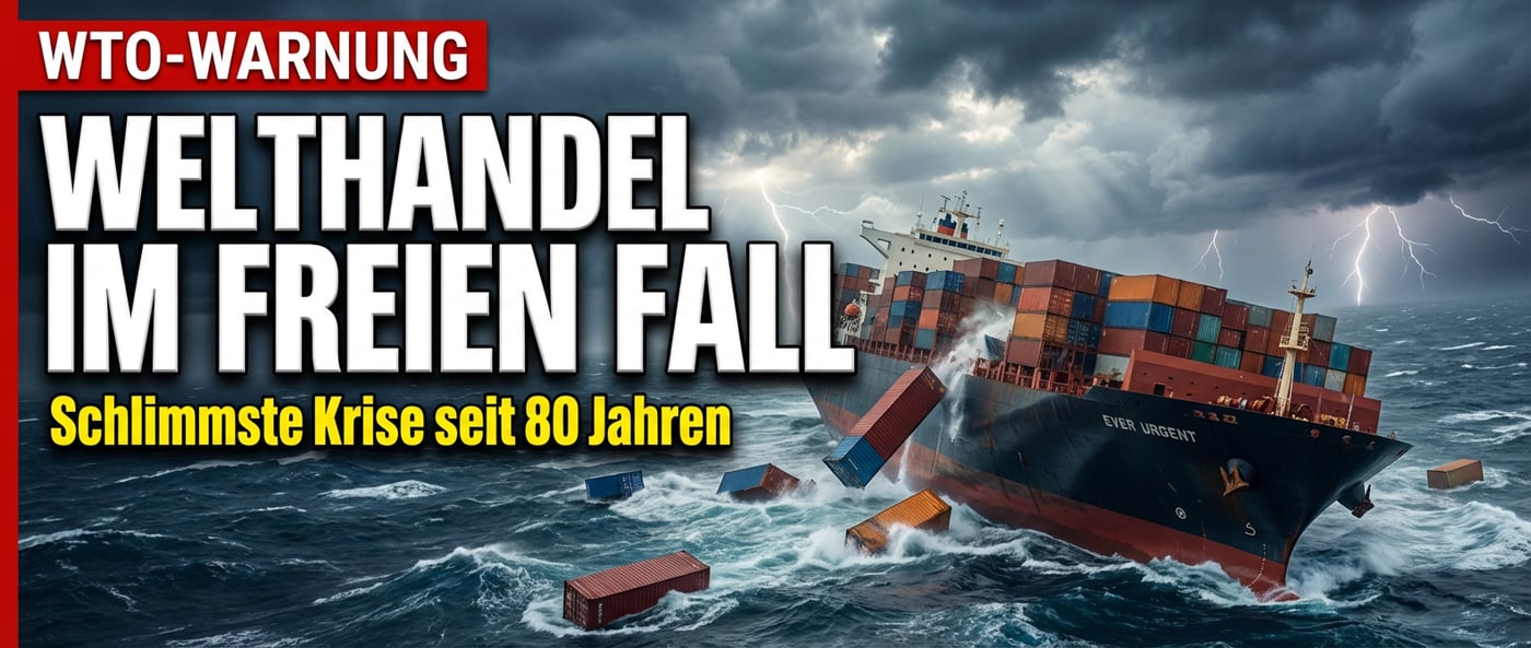 Welthandel am Abgrund: WTO warnt vor schlimmster Krise seit dem Zweiten Weltkrieg