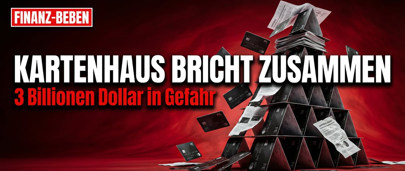 Wenn das Kartenhaus wackelt: Private Credit droht die Private-Equity-Branche in den Abgrund zu reißen