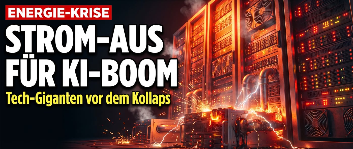Wenn der Strom ausgeht: Wie der KI-Hunger die Tech-Blase zum Platzen bringen könnte