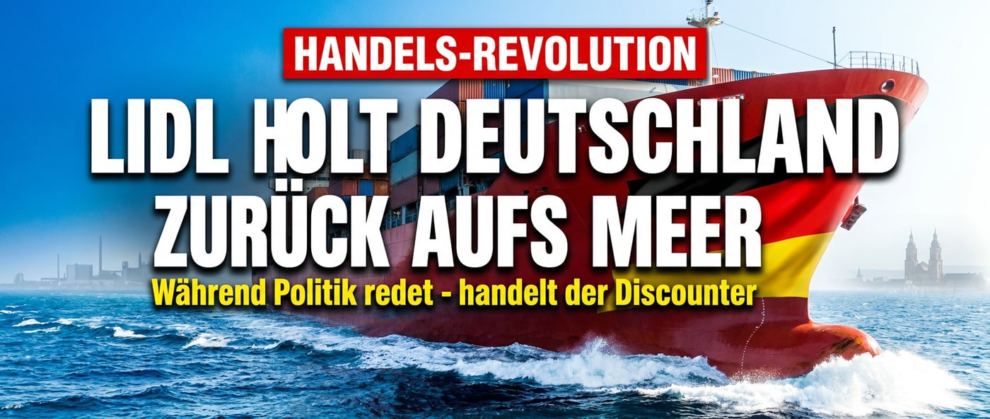 Wenn ein Discounter klüger handelt als die Politik: Lidl holt die deutsche Flagge zurück aufs Meer