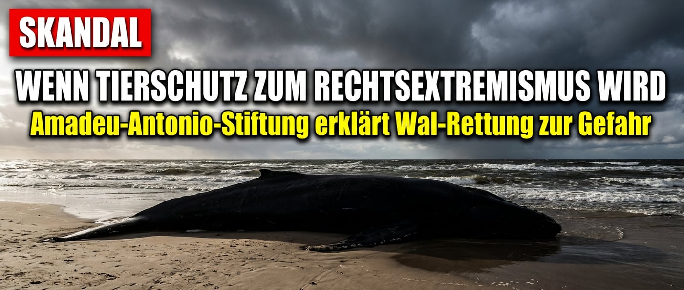 Wenn ein gestrandeter Wal zum „rechtsextremen Kulturkampf" mutiert: Die absurde Welt der Amadeu-Antonio-Stiftung