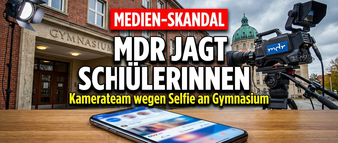 Wenn ein Selfie zum Staatsakt wird: MDR ermittelt gegen lächelnde Schülerinnen