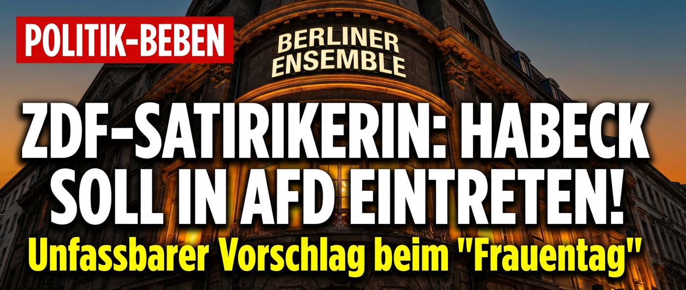 Wenn Satire zur Selbstentlarvung wird: ZDF-Komikerin rät Habeck zum AfD-Eintritt