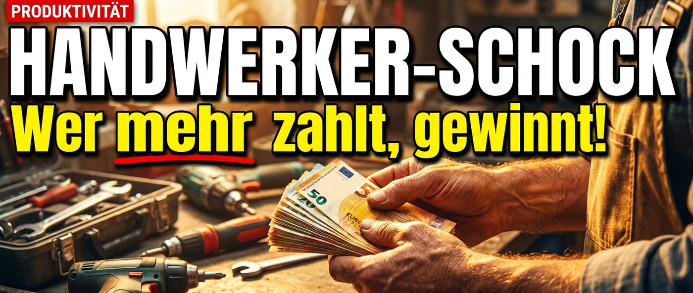 Wer mehr zahlt, gewinnt: Warum gut bezahlende Handwerksbetriebe das Rückgrat einer kränkelnden Wirtschaft bilden