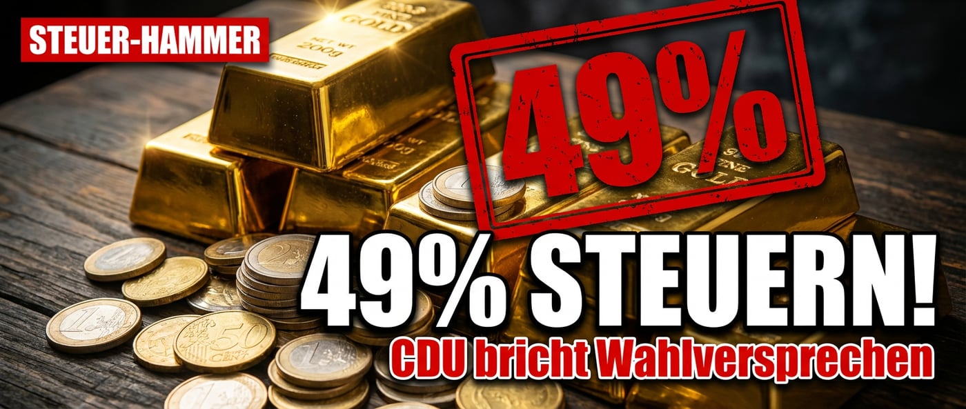 Wortbruch mit Ansage: CDU segnet Steuererhöhung auf bis zu 49 Prozent ab