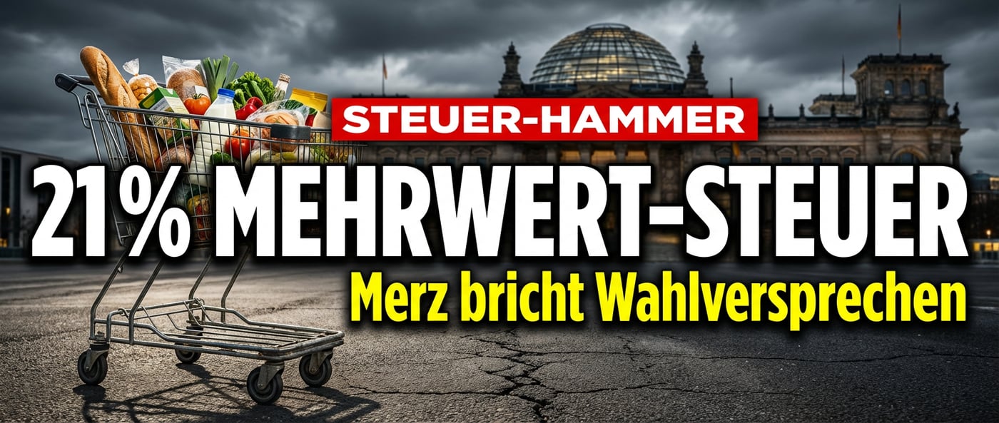 Wortbruch mit Ansage: Schwarz-Rot erwägt Mehrwertsteuer-Hammer auf 21 Prozent