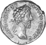 Denar Commodus · Vorderseite