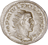 Antoninian Philippus I. Arabs · Vorderseite