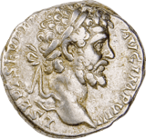 Denarpaar Severus und Julia Domna · Vorderseite