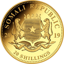 0,5 Gramm Gold Somalia Elefant 2019 PP