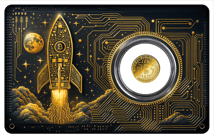 0,5g Gold Bitcoin 2025 (Auflage: 1.000 | Polierte Platte)