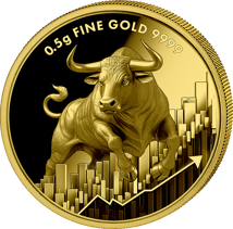 0,5g Gold Bulle und Bär 2025 (Auflage: 5.000 | Polierte Platte)