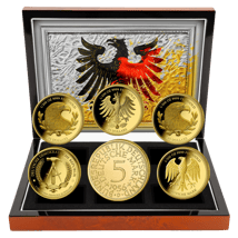 Gold Deutsche Währungsset 2025 (Auflage: 250 | Polierte Platte)
