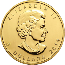 1/10 Unze Gold Maple Leaf 2014