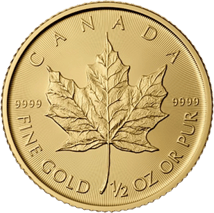 1/2 Unze Gold Maple Leaf  2015