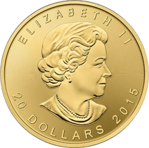 1/2 Unze Gold Maple Leaf  2015