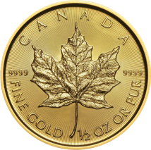1/2 Unze Gold Maple Leaf 2018