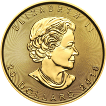 1/2 Unze Gold Maple Leaf 2018