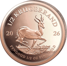 1/2 Unze Unze Gold Krügerrand 2026 PP (Auflage: 1.000 | Polierte Platte)
