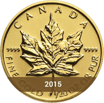 1/20 Unze Gold Maple Leaf 2015