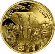 1/200 Unze Gold Big Five Büffel 2025 (Auflage: 5.000 | Polierte Platte)