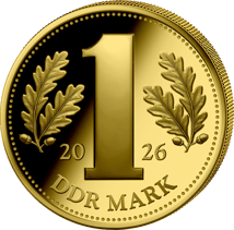 1/200 Unze Gold DDR Mark 2026 (Auflage: 5.000 | Polierte Platte)